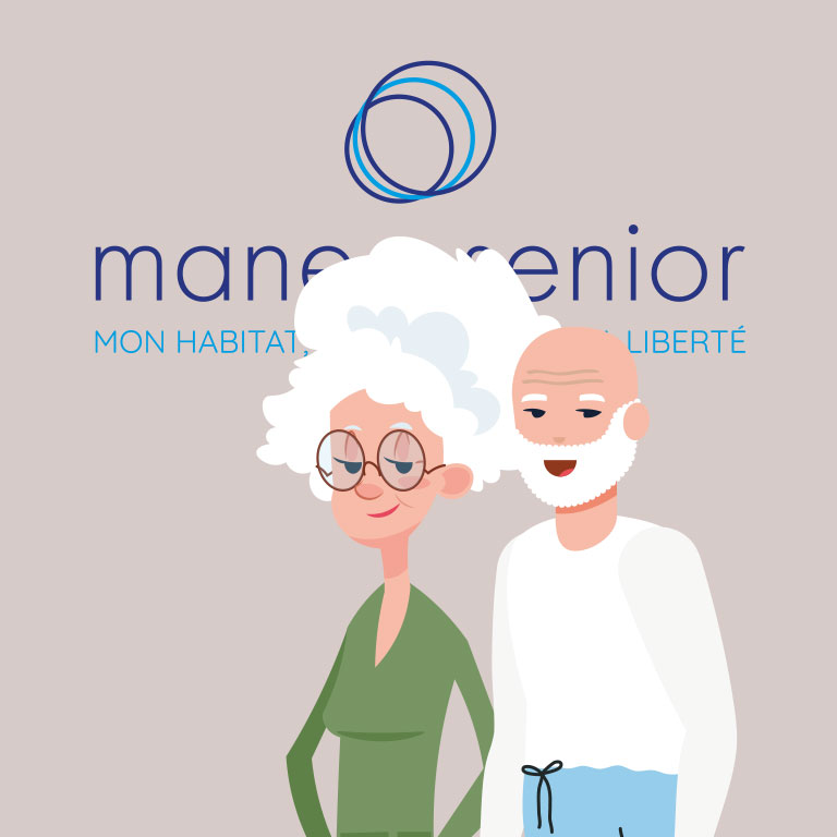 Couple de seniors qui se rendent chez maneo senior